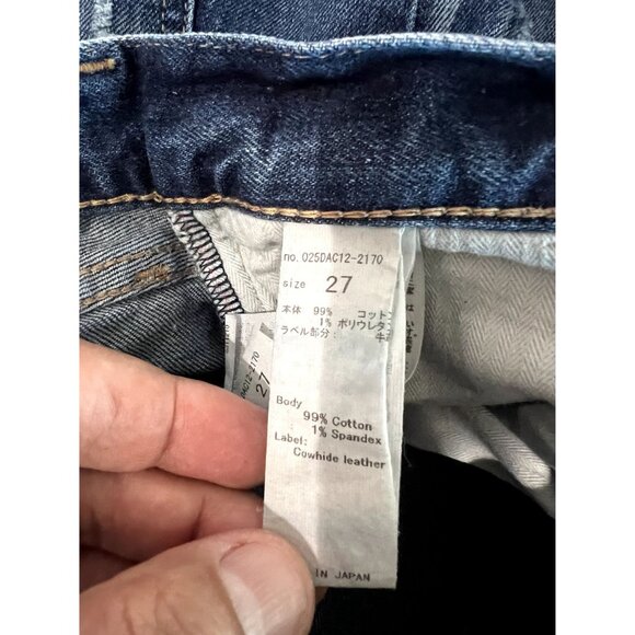 MOUSSY Vintage Lancaster Skinny Jeans in Dark Blue Denim - Picture 7 of 7